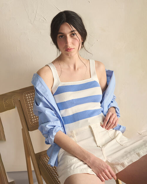 Crop Top Tejido De Punto